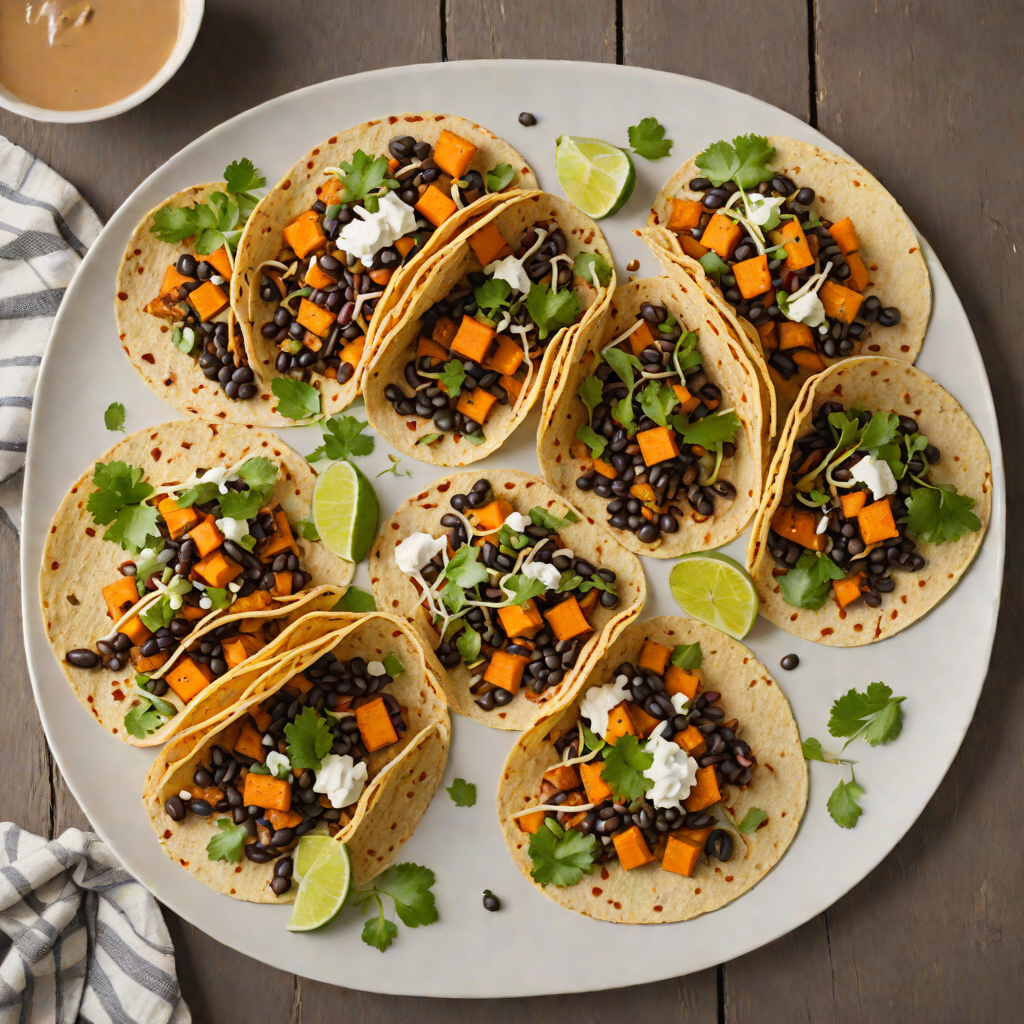 Sand Dune Spiced Sweet Potato and Black Bean Tacos