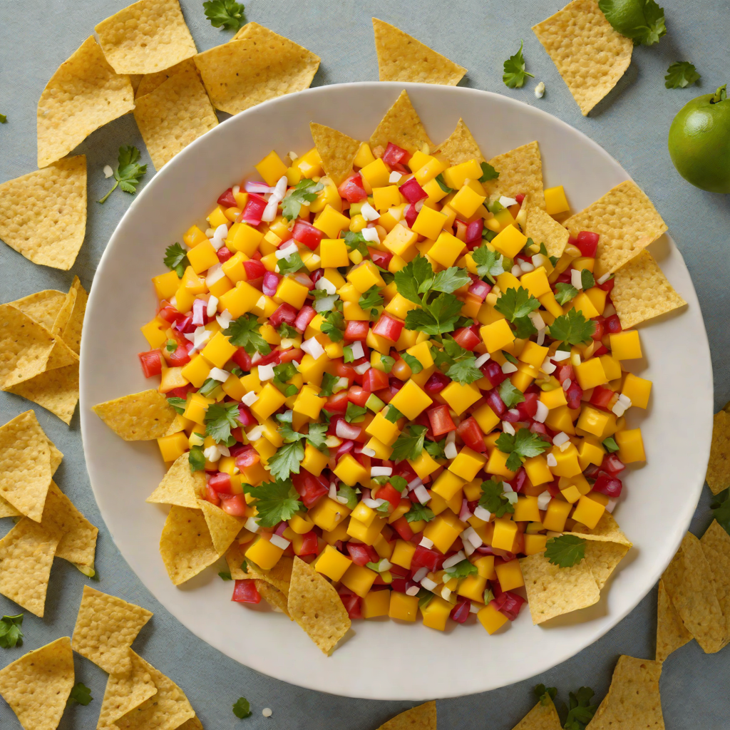 Wave Pool Mango Salsa with Toasted Corn Chips