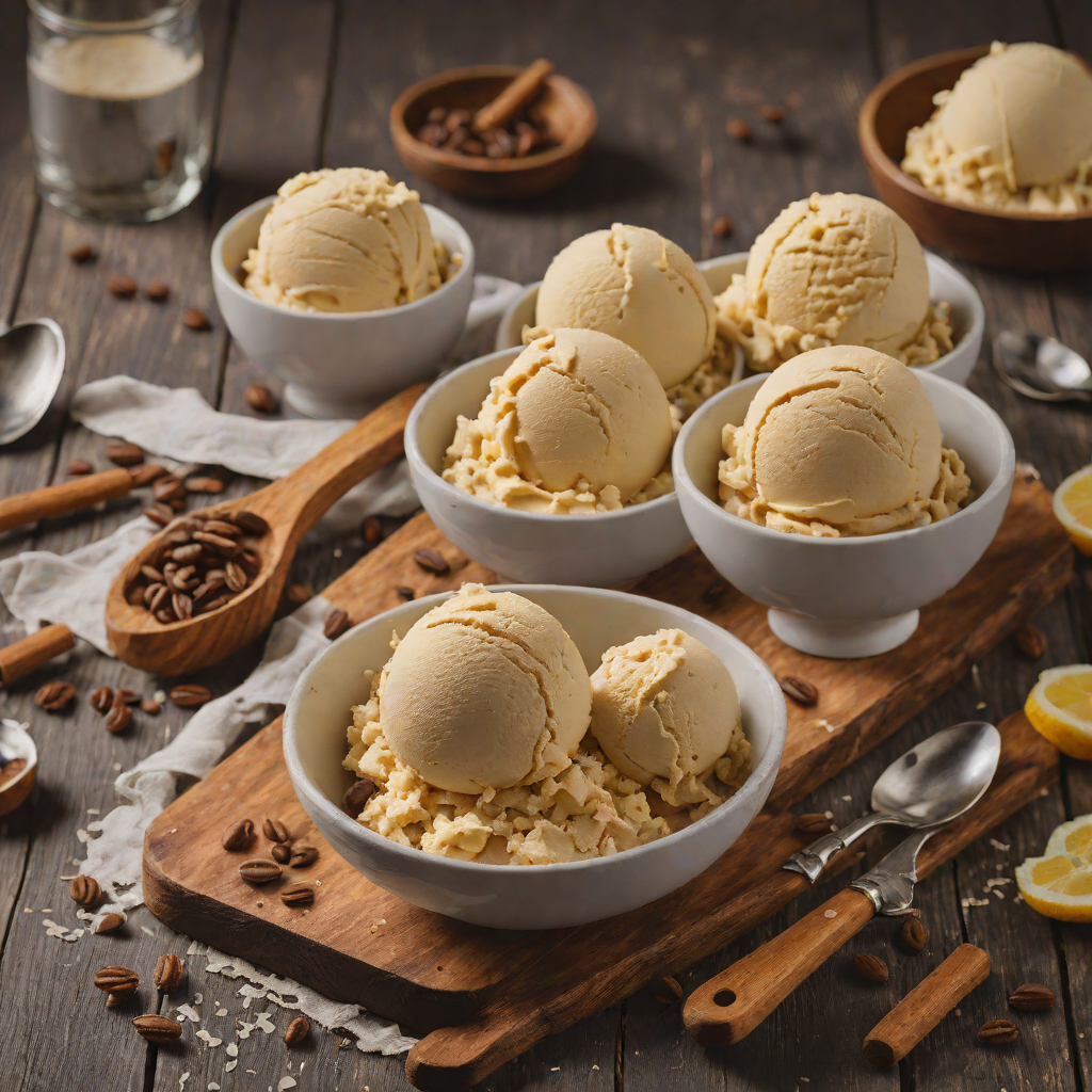 Quick No-Churn Vanilla Coffee Ice Cream