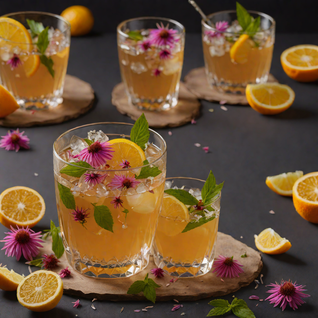 Citrus-Honey Ginger Tea with Echinacea