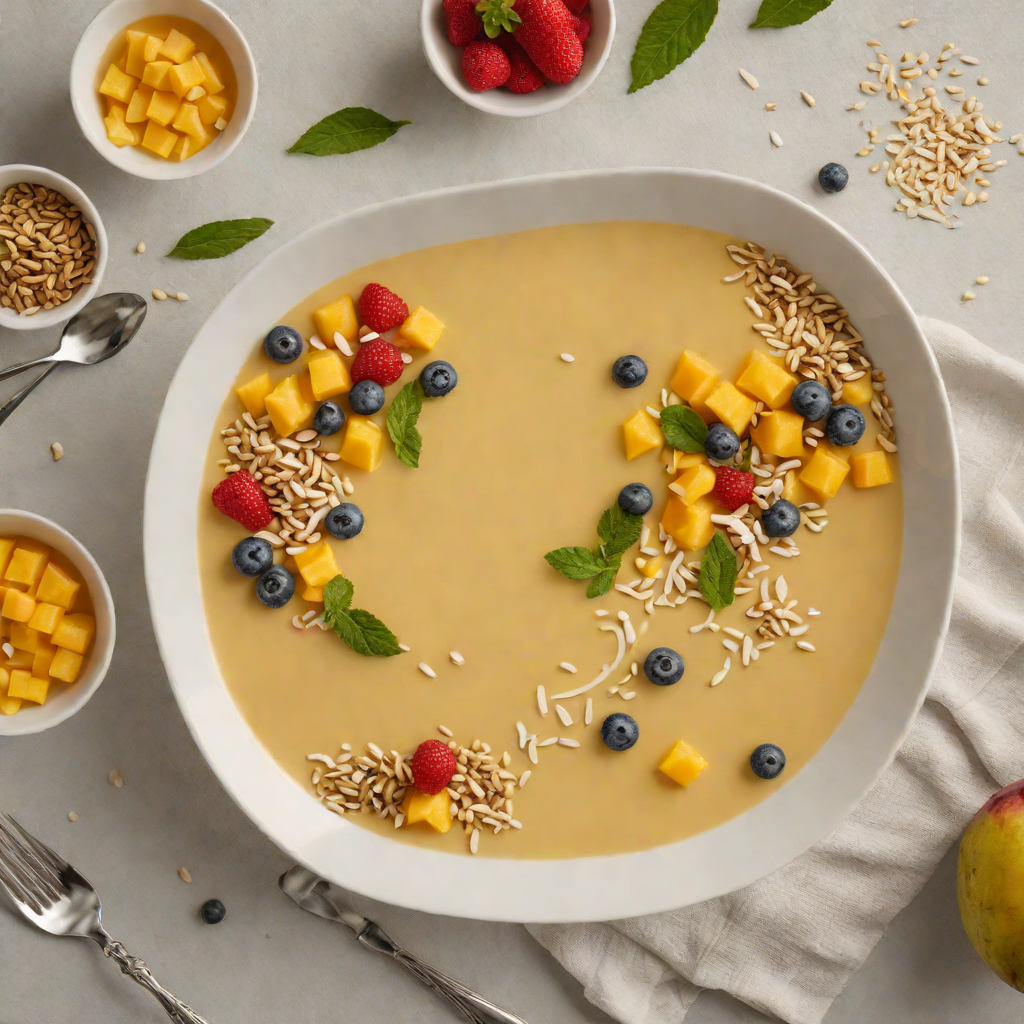 Tropical Mango Coconut Smoothie Bowl