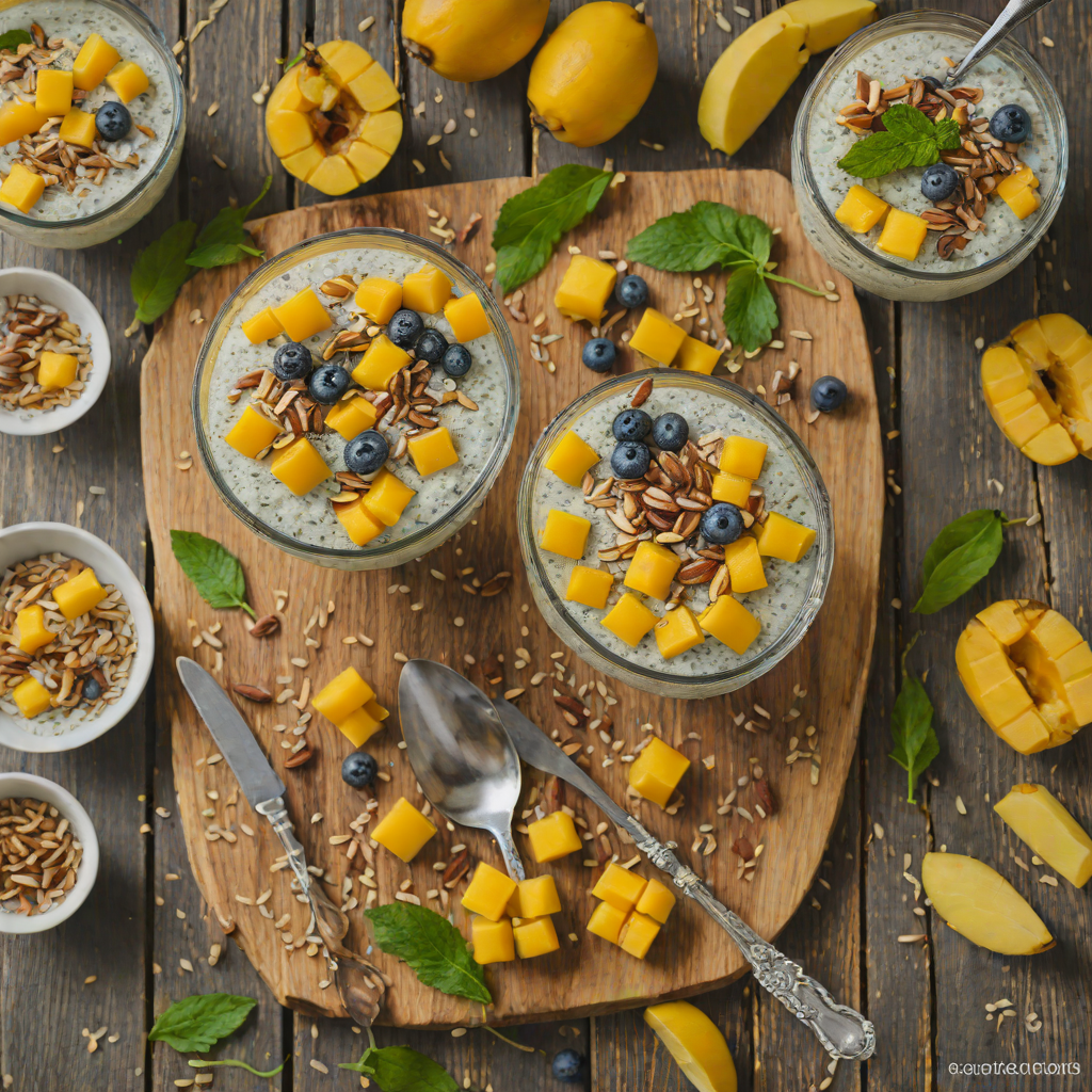 Five-Ingredient Coconut Mango Chia Pudding