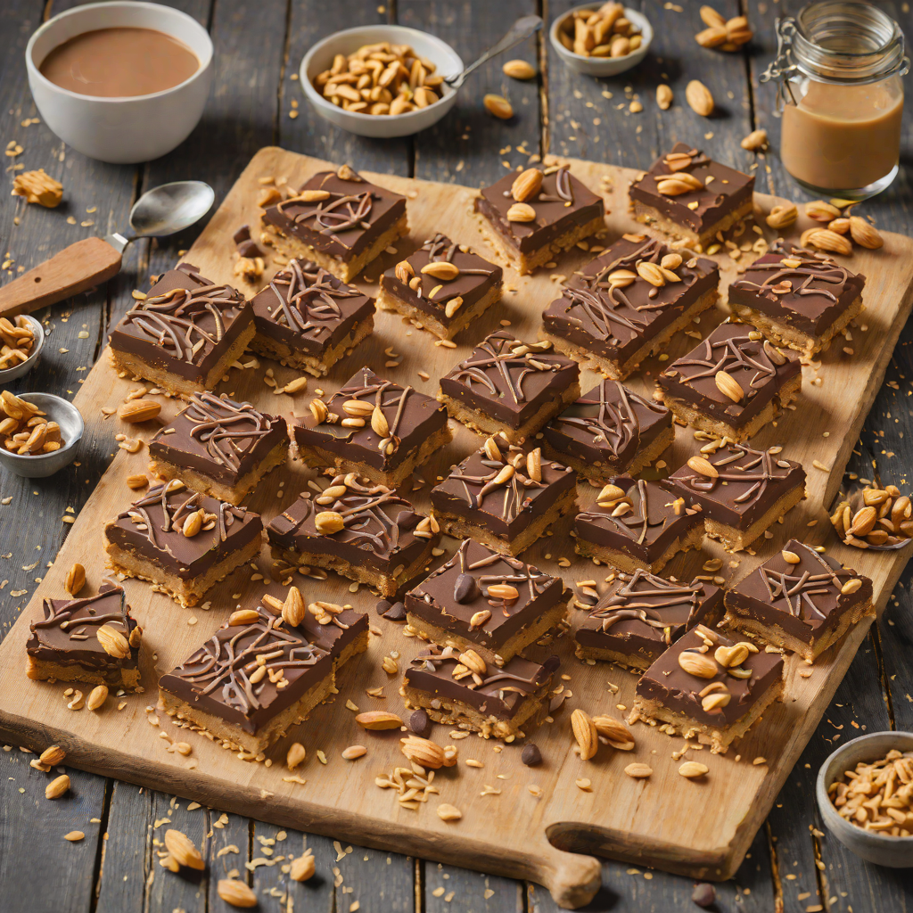 No-Bake Chocolate Peanut Butter Biscuit Bars
