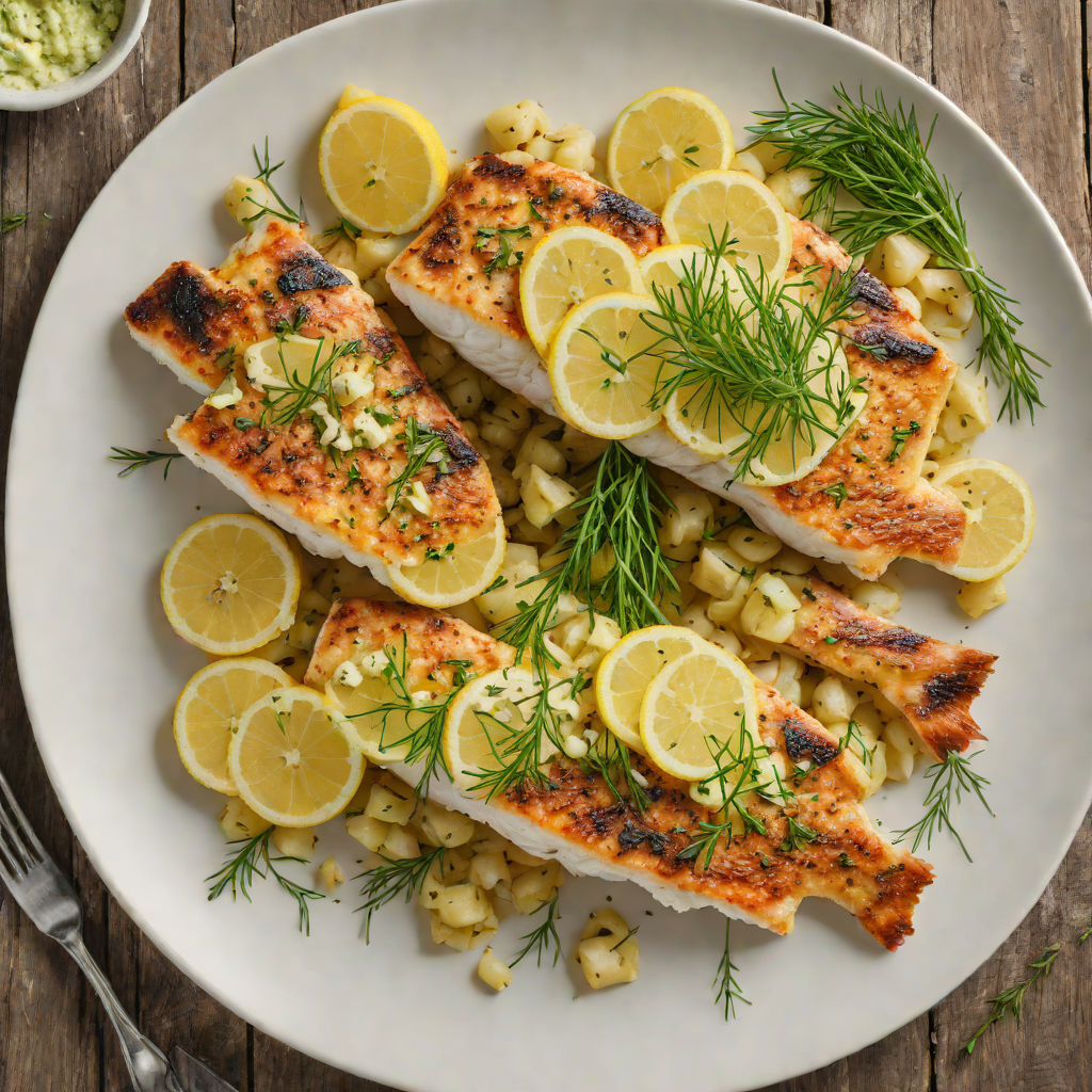 Mississippi River-Style Pan-Seared Walleye with Lemon-Dill Butter