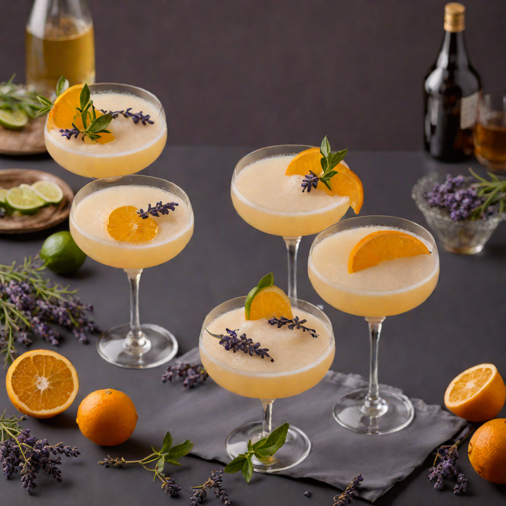 Citrus-Honey Gin Sour with Lavender Foam