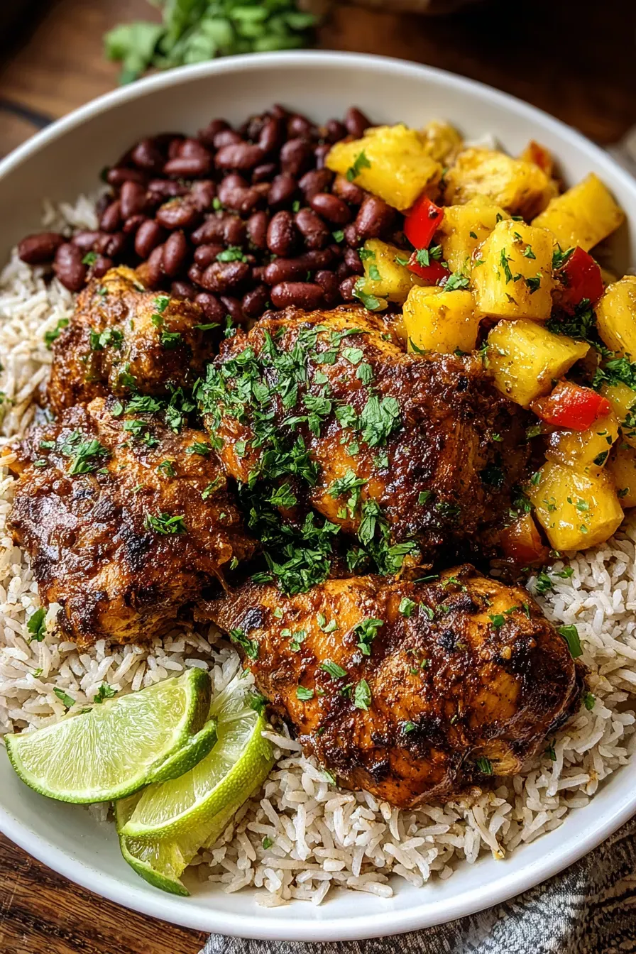 One-Pot Spiced Caribbean Chicken with Black Beans