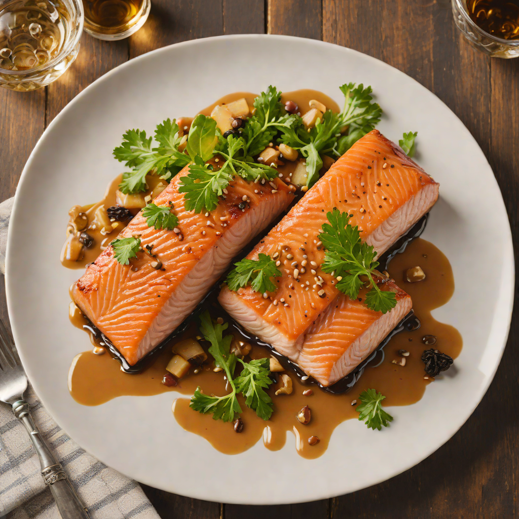 Mississippi River Cedar-Planked Salmon with Maple Glaze