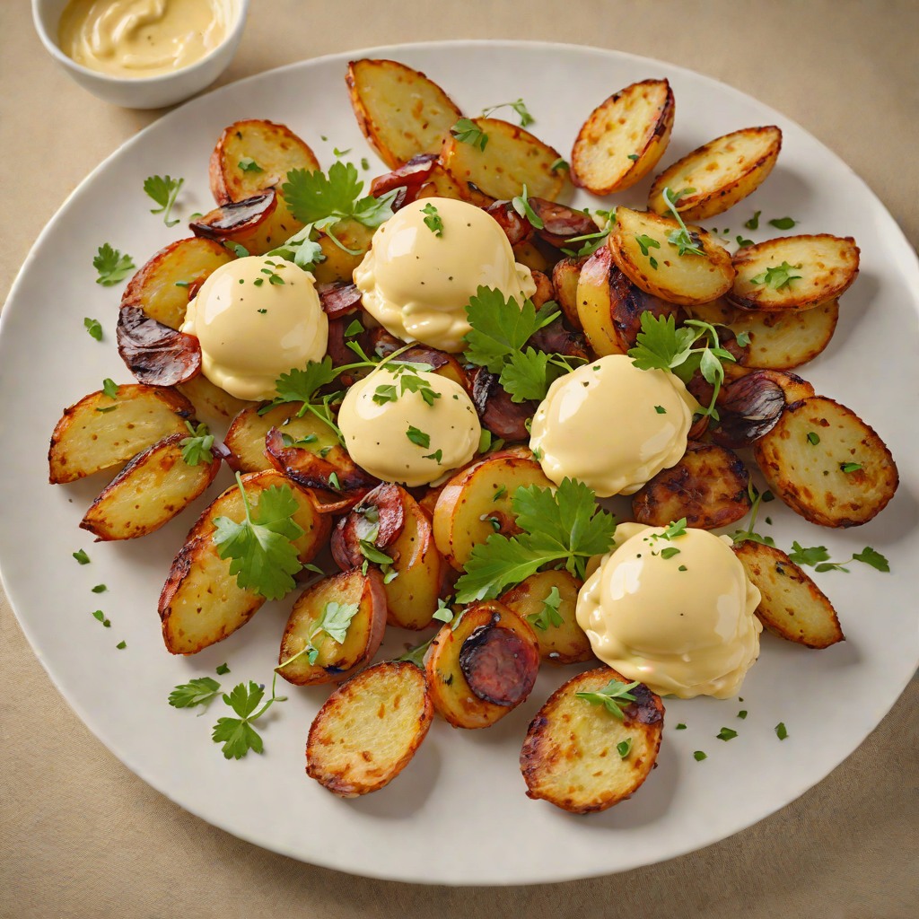 Sautéed Chorizo and Potato Tapa with Roasted Garlic Aioli