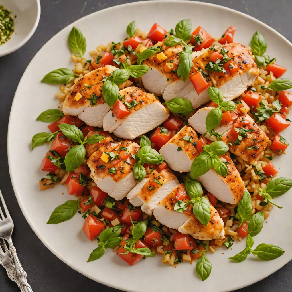 Pan-Seared Chicken with Tomato and Basil Relish