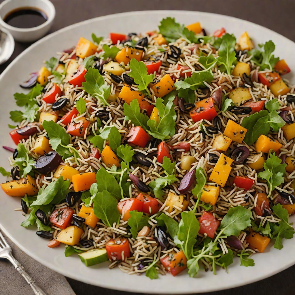 Savannah-Inspired Wild Rice and Roasted Vegetable Salad