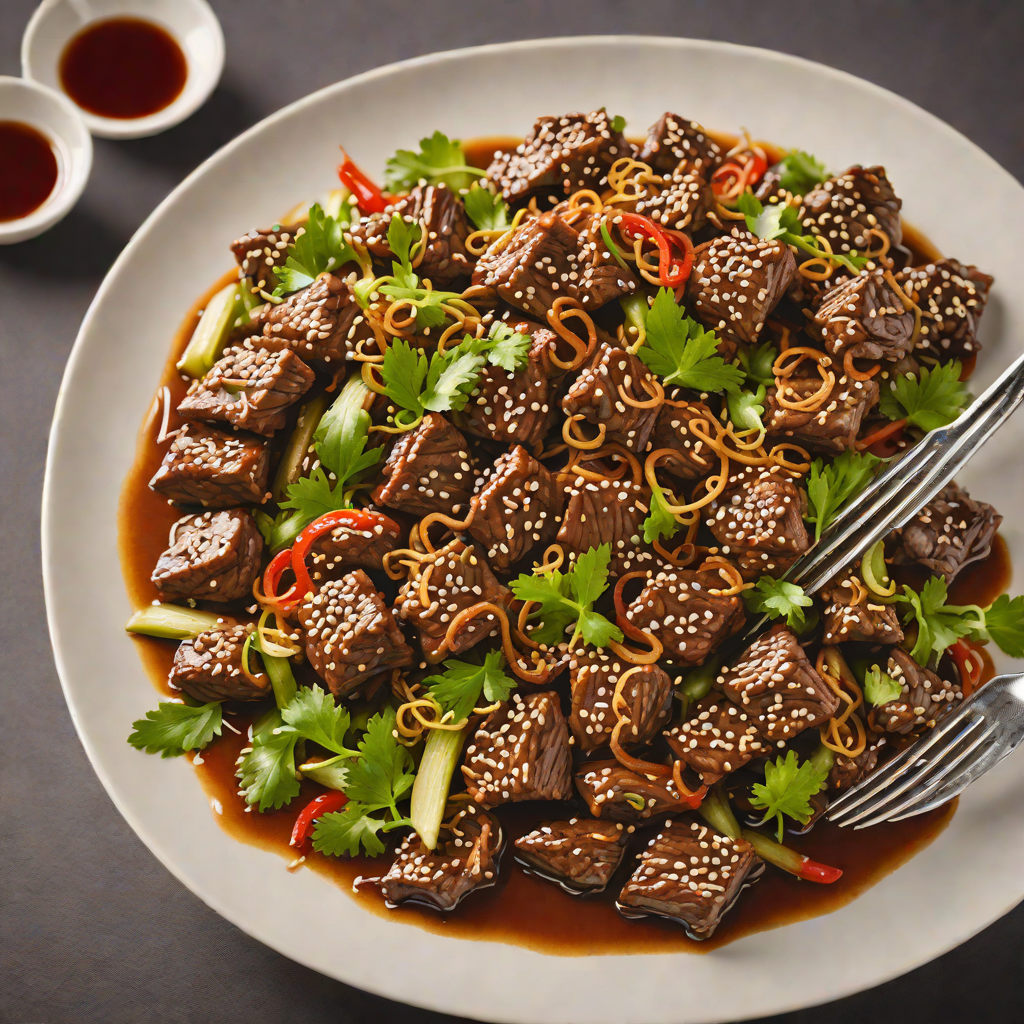 Quick Stir-Fried Beef with Garlic and Soy Glaze