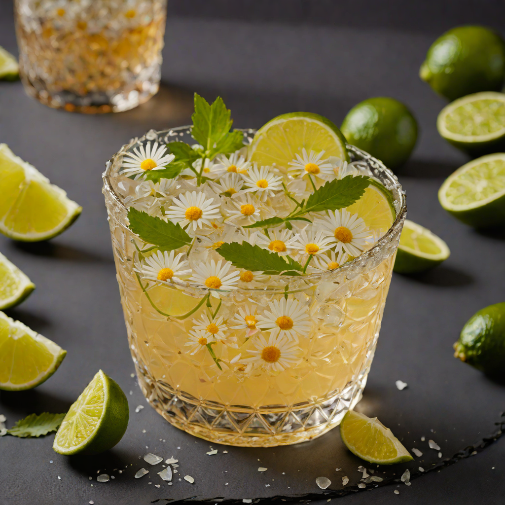 Herbal Tequila Daisy with Fresh Lime and Agave