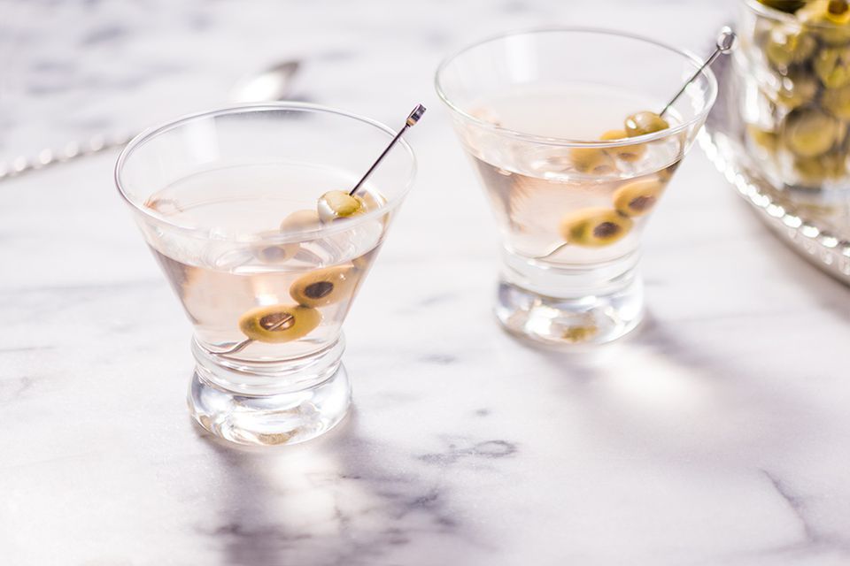 Gin Martini with Expressed Lemon Twist