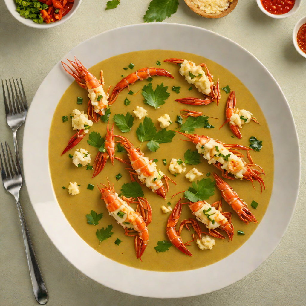 Okra and Crayfish Soup with Fufu