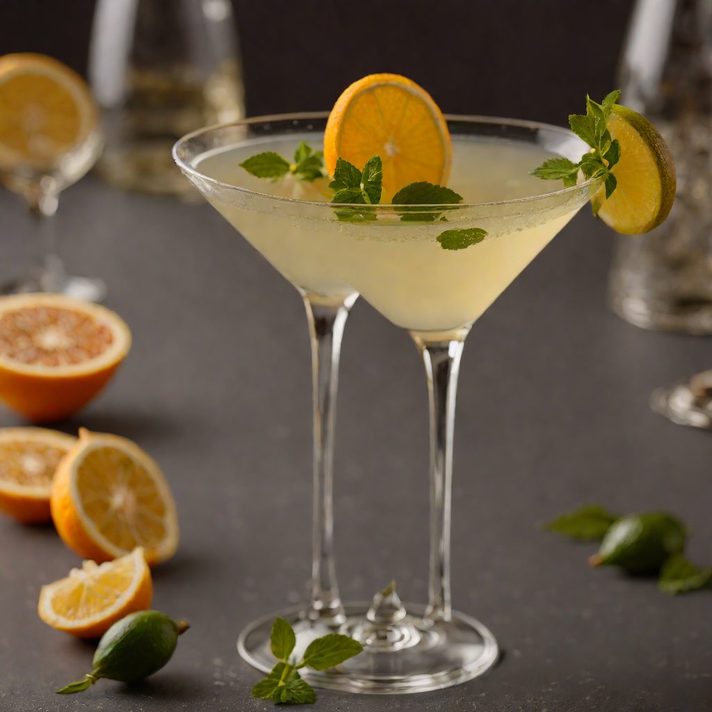 Citrus-Infused Gin Martini with Herbal Notes