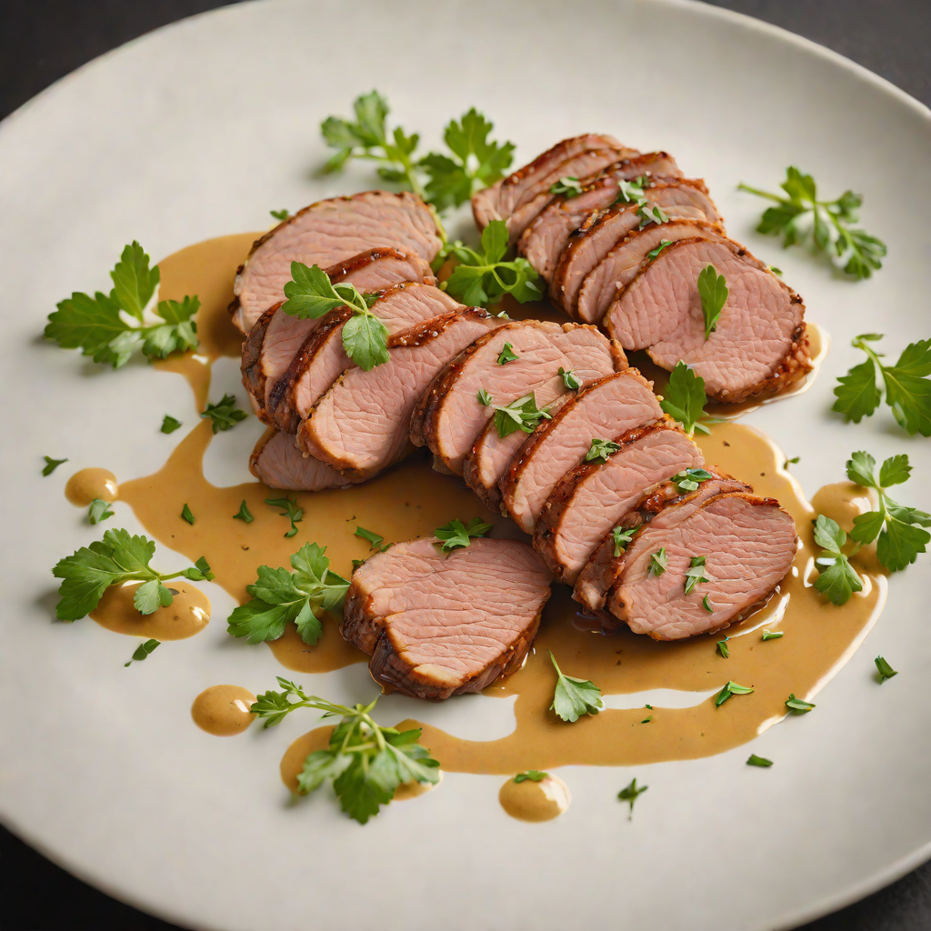 Pan-Seared Duck Breast with Gardon River Herb Sauce