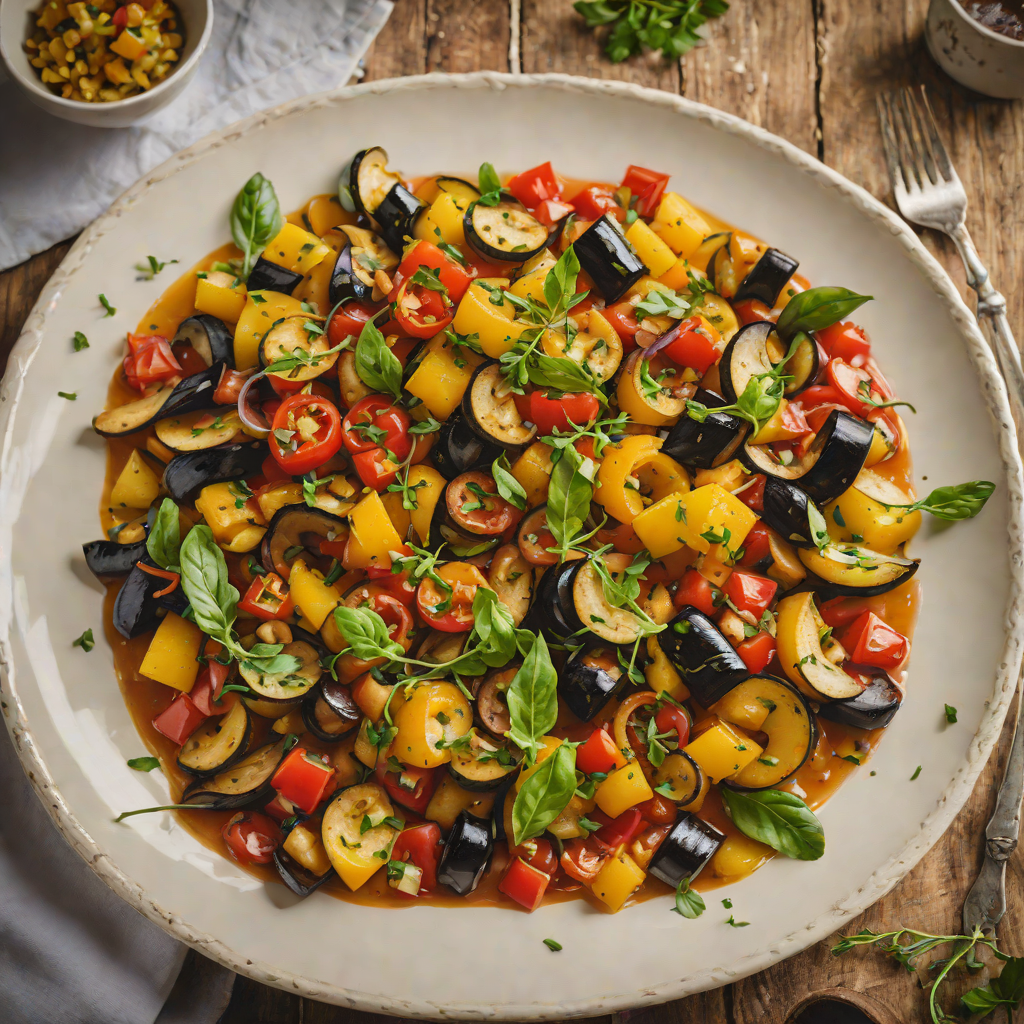 Rustic Gardon River Vegetable Ratatouille