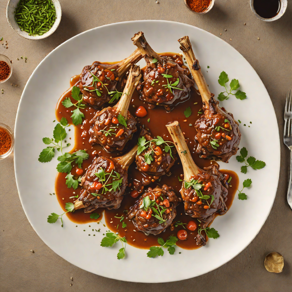 Slow-Cooked Lamb Shanks with Wattleseed and Smoked Paprika