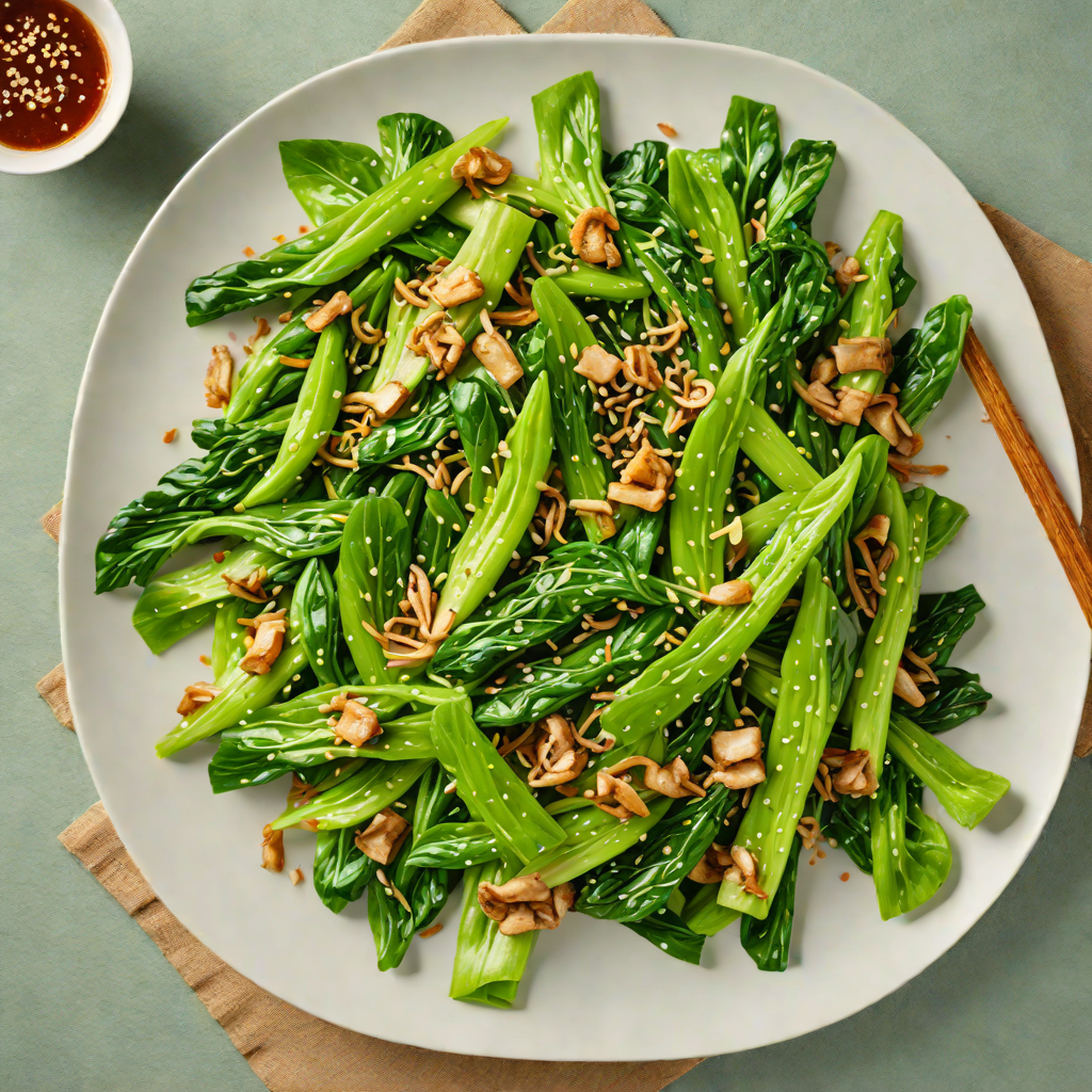 Cantonese-Style Stir-Fried Choy Sum with Garlic