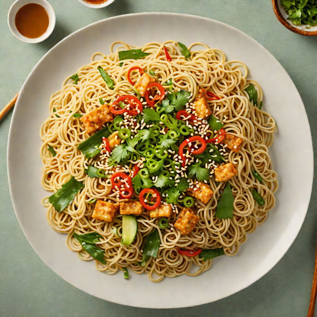 Ginger-Scallion Noodles with Sesame and Chili Oil
