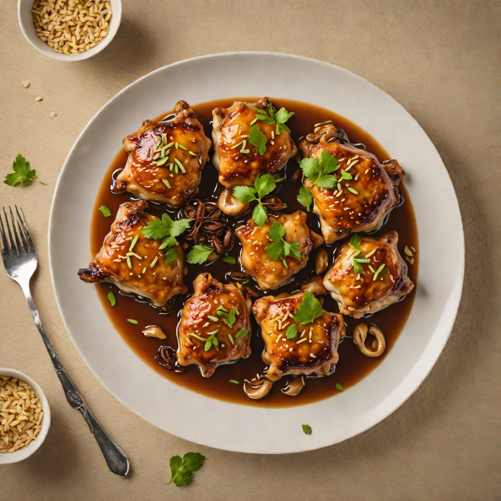 Soy-Braised Chicken Thighs with Garlic and Star Anise