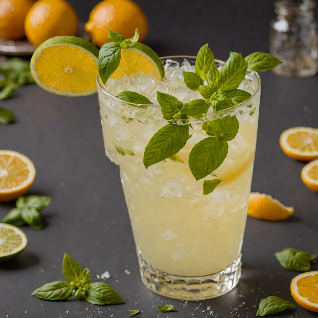 Citrus-Basil Gin Fizz Shake