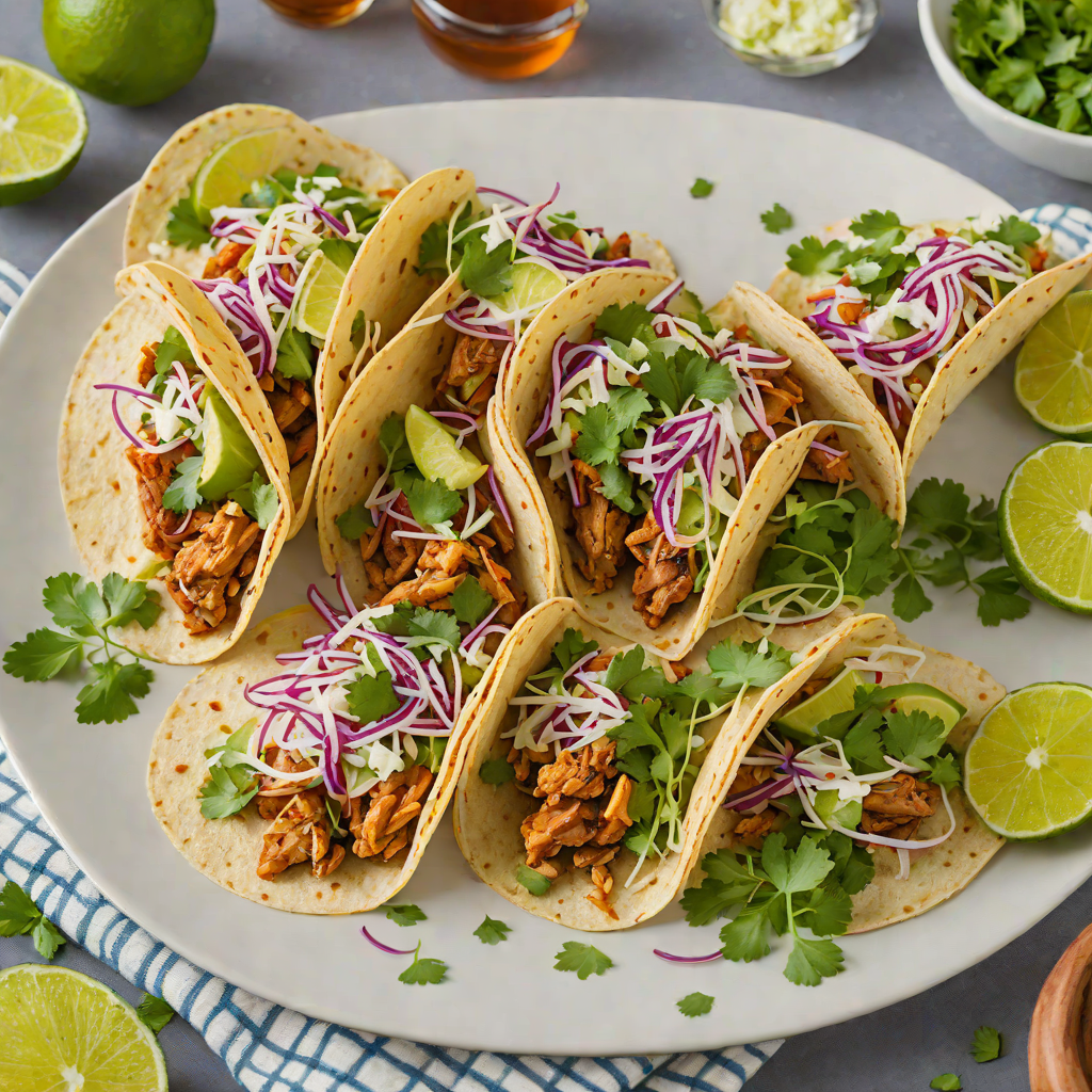 Honey-Lime Tequila Chicken Tacos with Cilantro Slaw