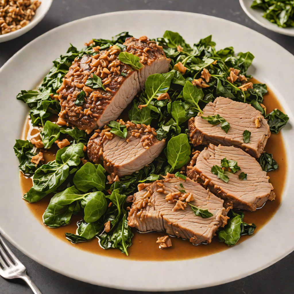 Braised Southern-Style Pork Shoulder with Collard Greens
