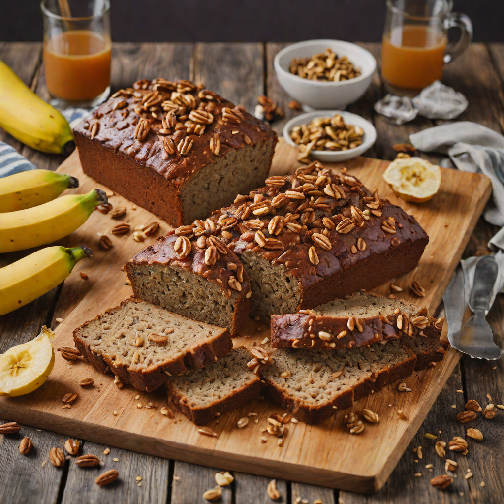 Dark Rum-Spiced Banana Bread with Toasted Walnuts