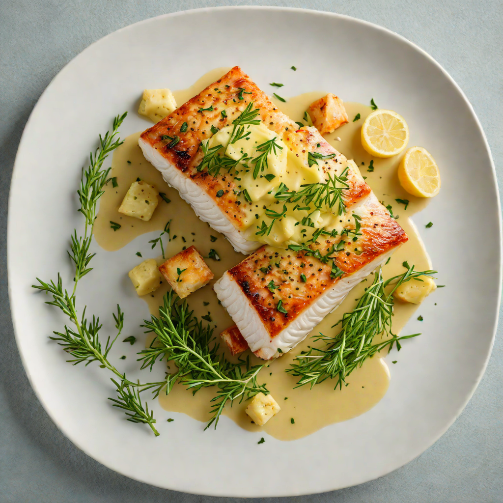 Pan-Seared Falkland Island Blue Cod with Herb Butter