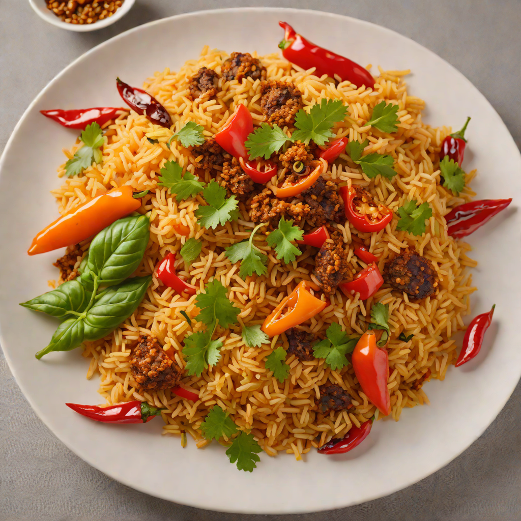 Grilled Jollof Rice-Stuffed Peppers