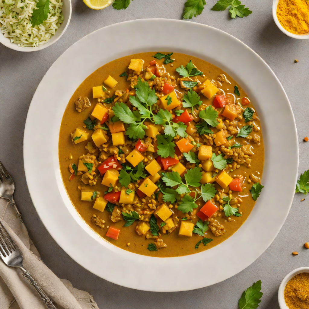 Coconut Vegetable Ethiopian Curry with Turmeric and Fenugreek