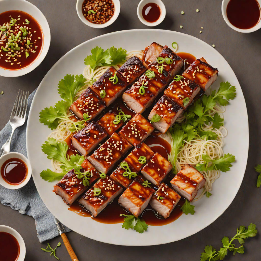 Korean-Style Grilled Pork Belly with Spicy Gochujang Marinade