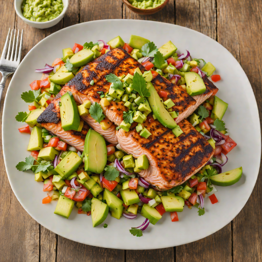 Citrus-Blackened Salmon with Avocado Salsa