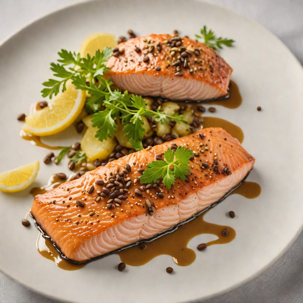 Half-Baked Maple-Glazed Salmon with Mustard Seed