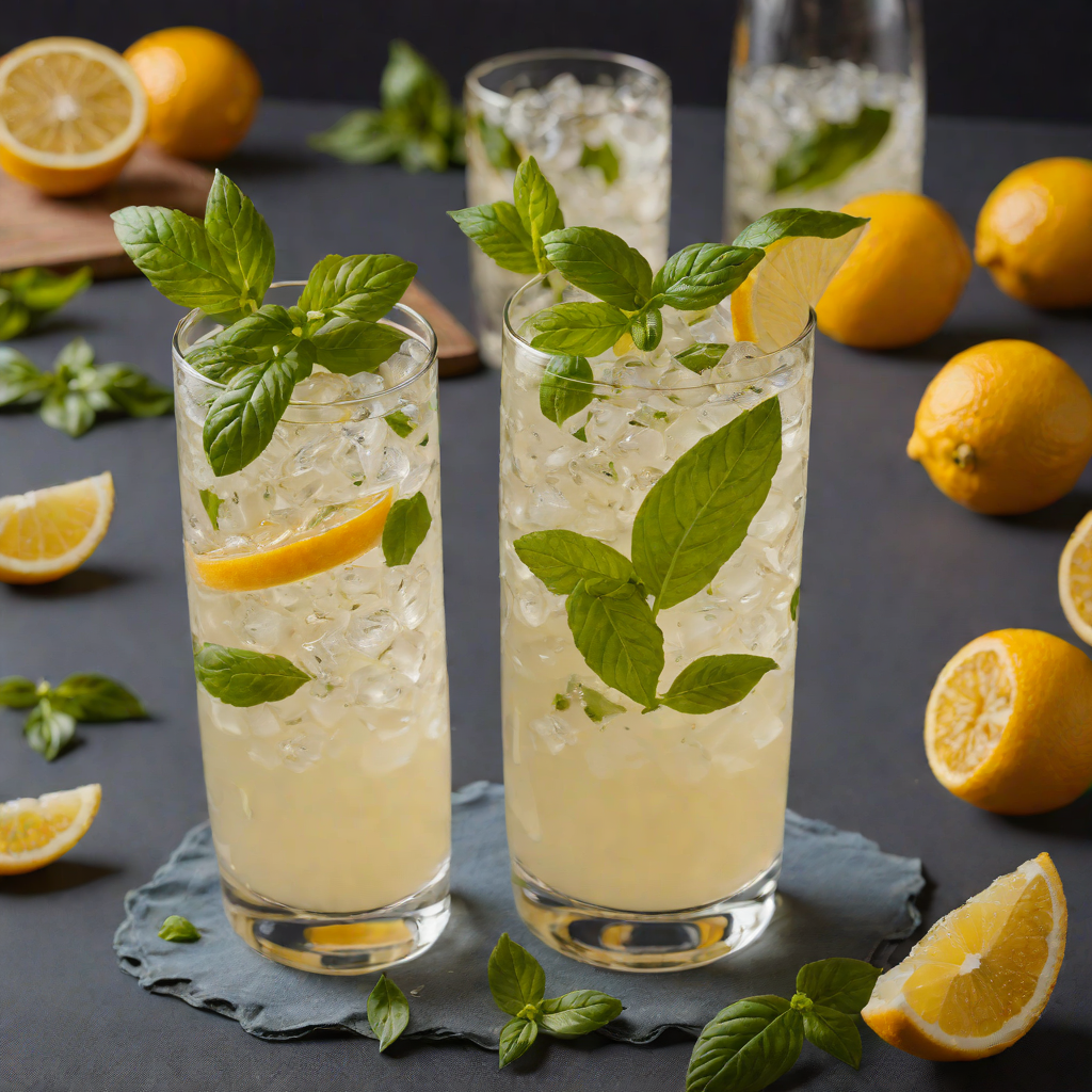 Citrus-Infused Gin Fizz with Basil