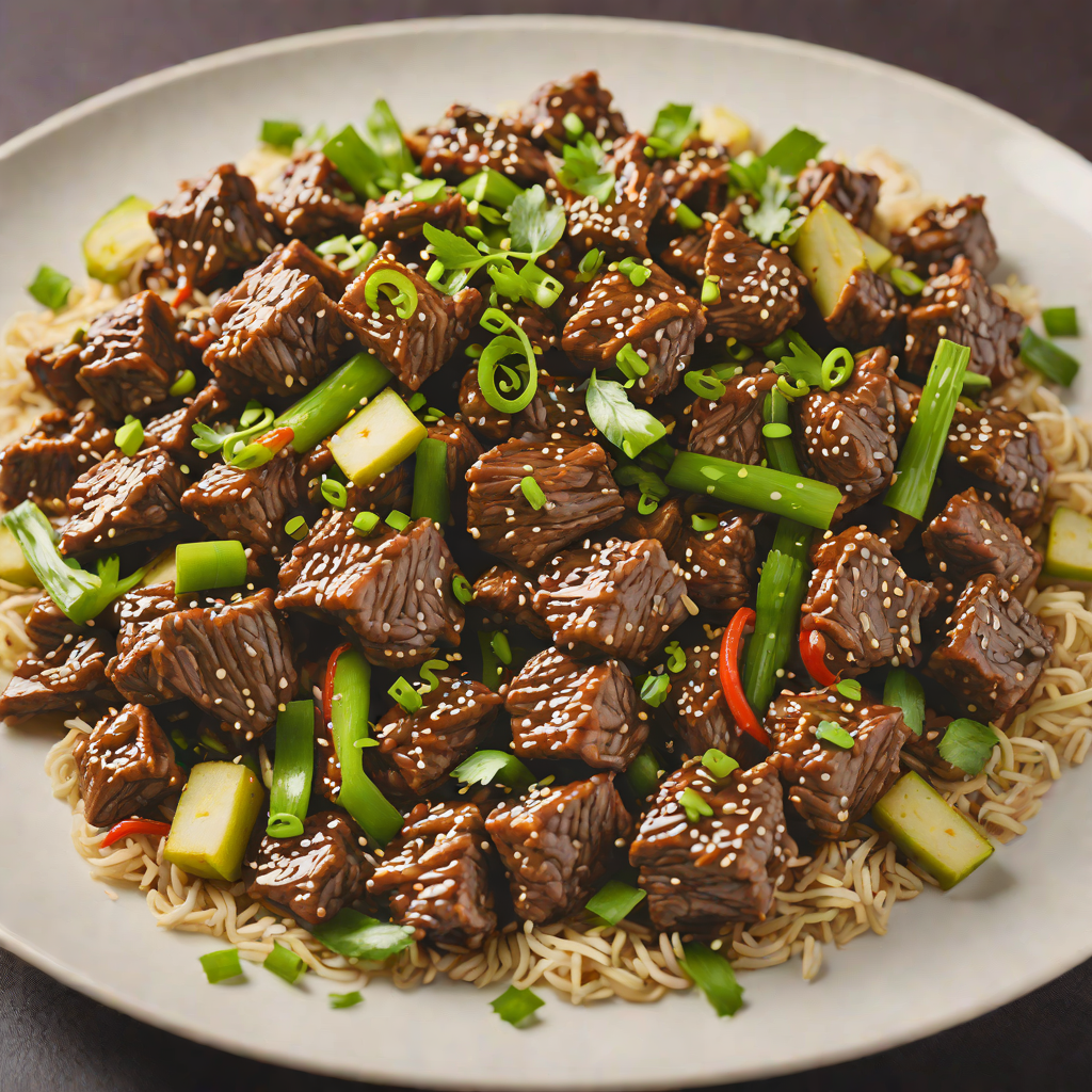 Crisp Stir-Fried Beef with Garlic and Scallions