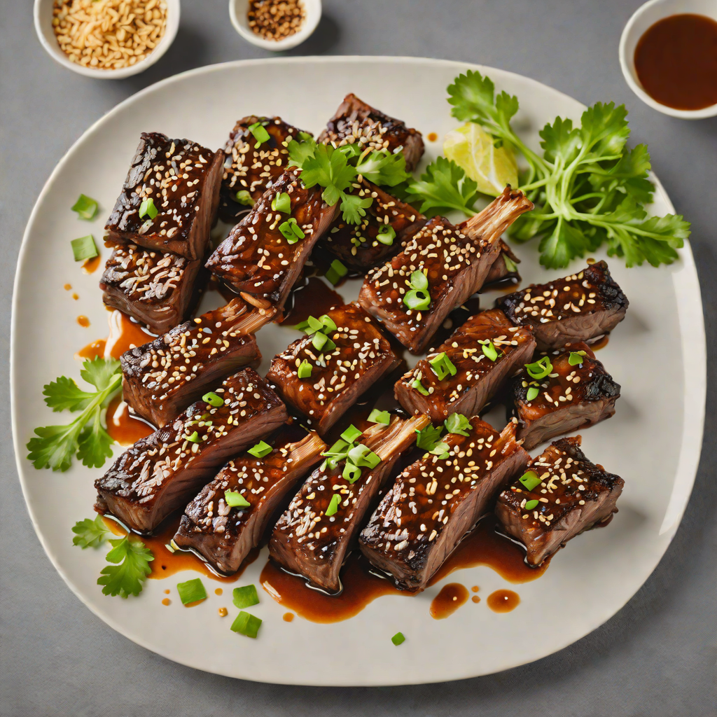 Grilled Korean-Style Short Ribs with Sesame and Scallions