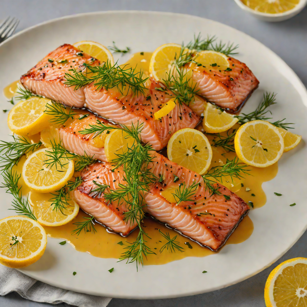 Smoked Maple-Glazed Salmon with Citrus and Fresh Dill