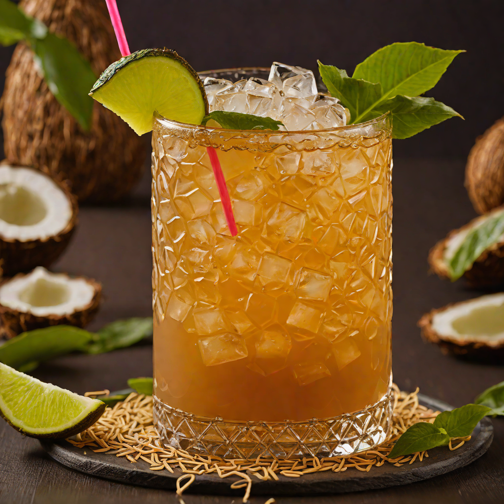 Tiki-Inspired Coconut Mai Tai Cocktail