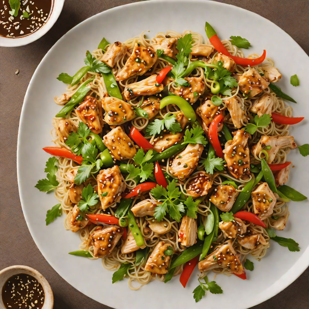 Ginger-Scallion Marinated Chicken Stir Fry