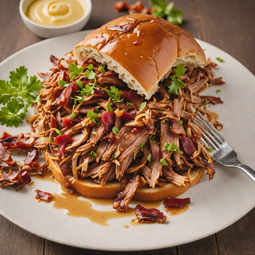 Slow-Smoked Pulled Pork with Maple-Bacon Glaze