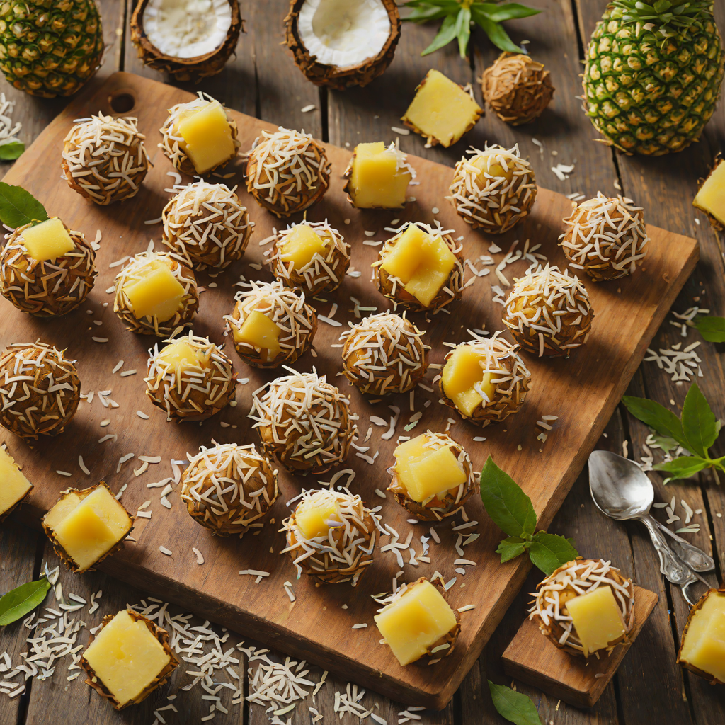 Moist Pineapple and Coconut Brigadeiro Truffles