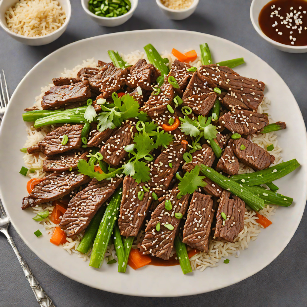 Pan-Seared Korean-Style Beef Bulgogi with Sesame Scallions
