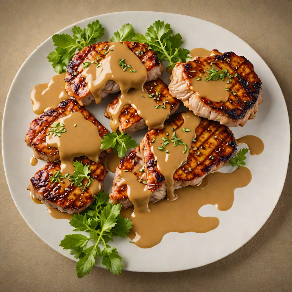 Whiskey-Glazed Pork Chops with Iowa City Maple Mustard Sauce