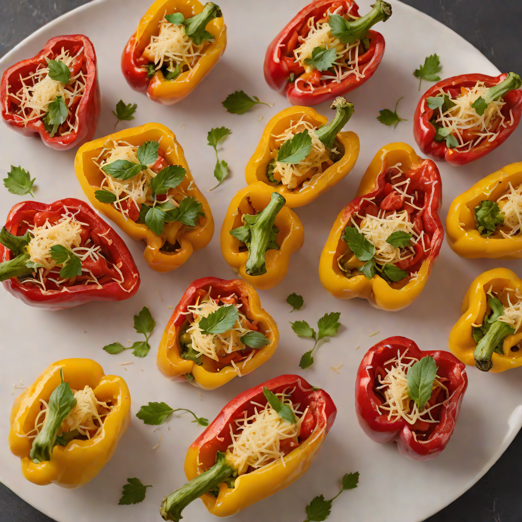 Baked Italian-Style Stuffed Bell Peppers with Parmesan