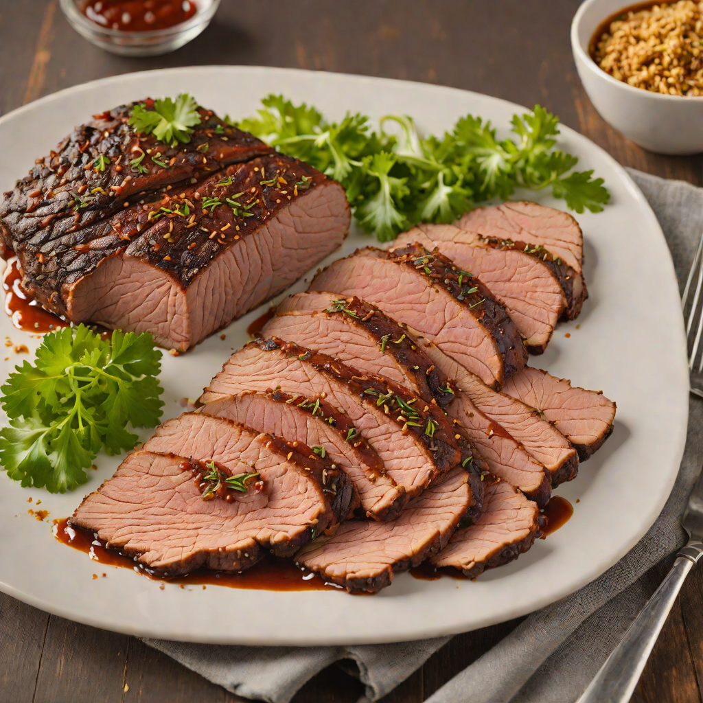 Slow-Smoked Beef Brisket with Hickory and Garlic Rub