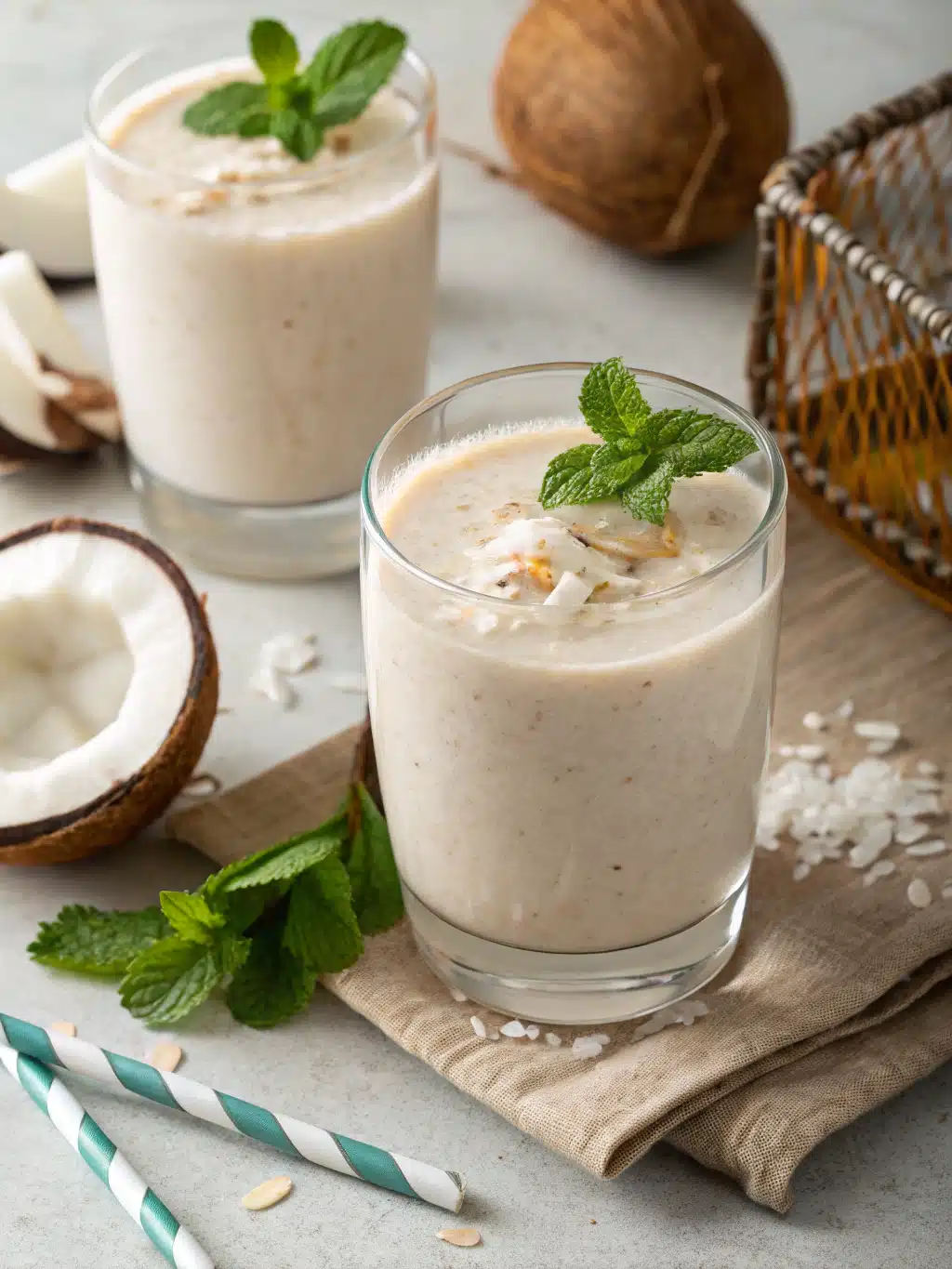 Hydrating Citrus-Infused Coconut Water Smoothie