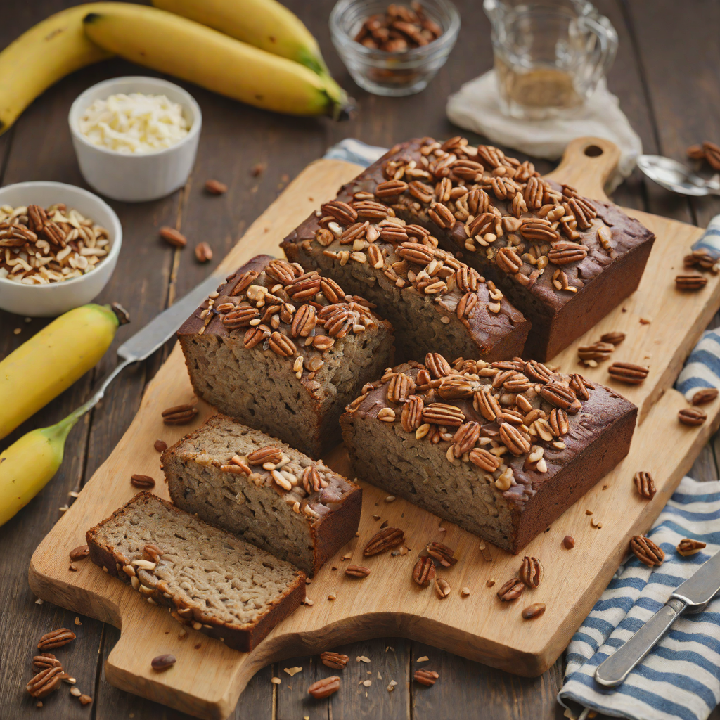 Rum-Infused Banana Bread with Toasted Pecans