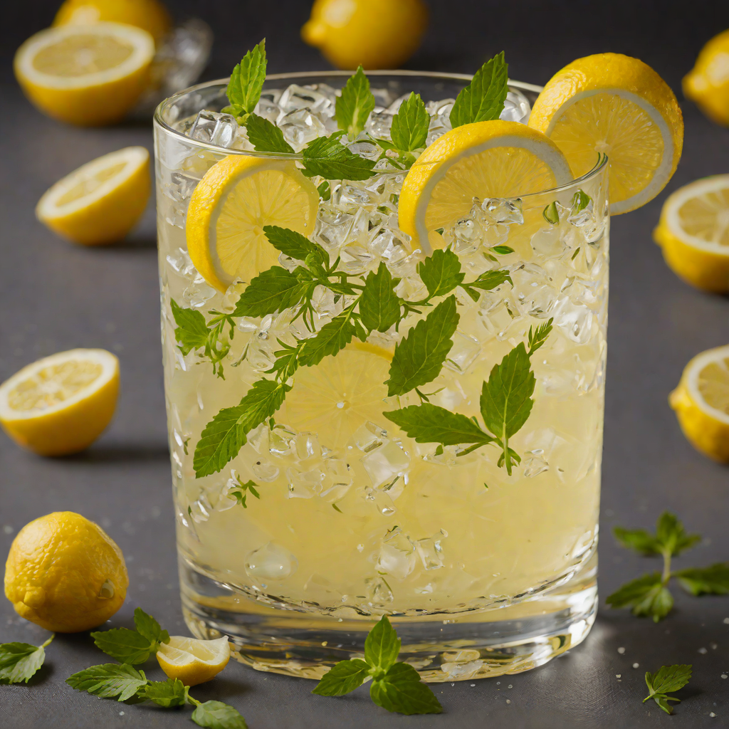 Effervescent Lemon Herb Cooler